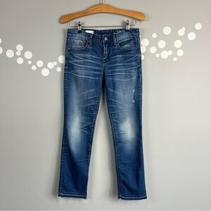 Gap 1969 Real Straight Distressed Raw Hem Jeans Size 26